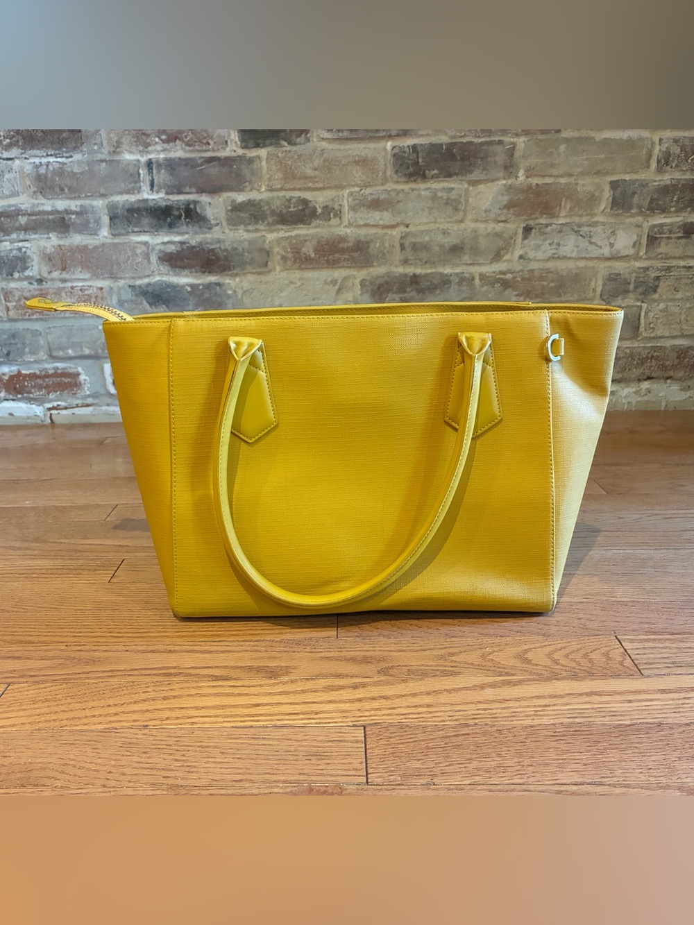 Dagne Dover Yellow Structured Tote